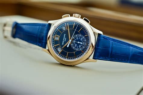 patek philippe chronograph blue dial|patek philippe chronograph vintage.